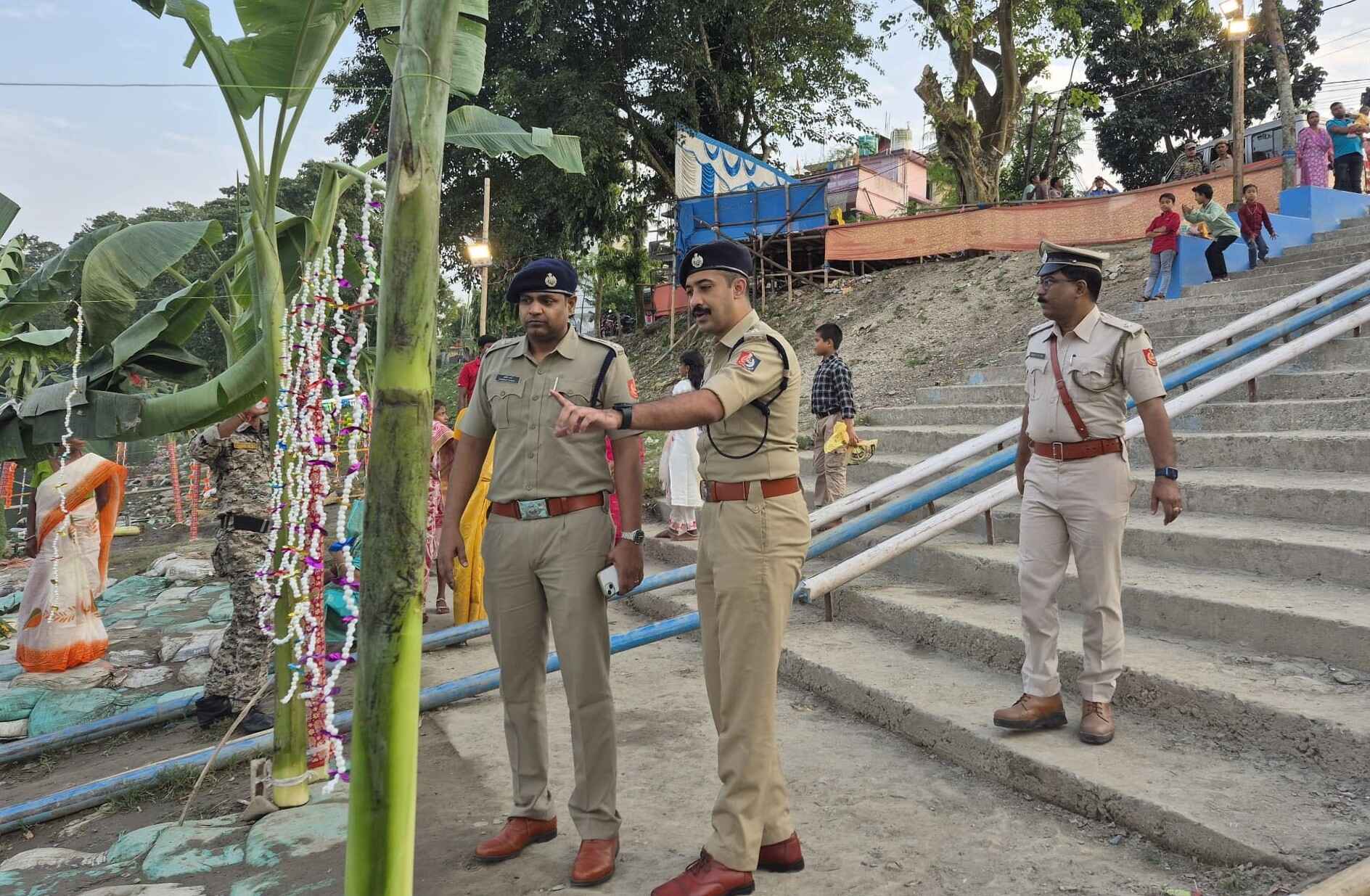Chhath Puja Ghat Inspection